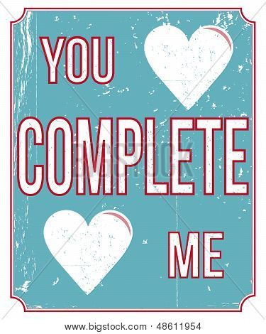 Poster vintage love
