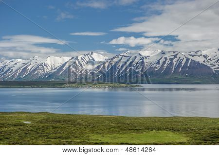 Eyjafjordur fjordu, Island