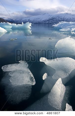 Ledovec Jostedalsbreen krajina - Norsko