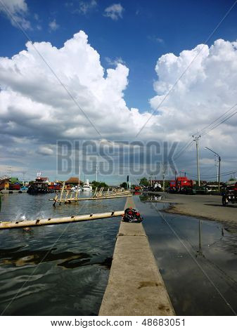 Atmosphäre Tanjung Mas Hafen