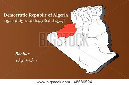 Algeria - Bechar Highlighted