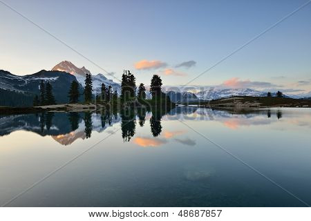 Elfin søen solnedgang