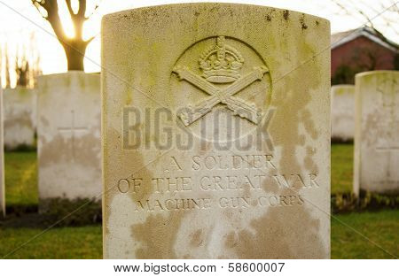 A Soldier Of The Great War In Flanders Fields