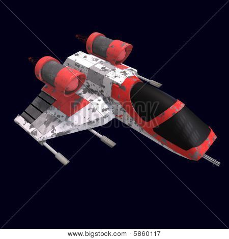 Sci Fi nave espacial en el universo