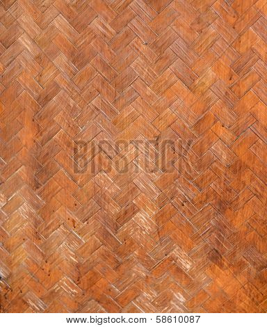 Native Thai style bamboo wall  Bamboo pattern basketry handmade