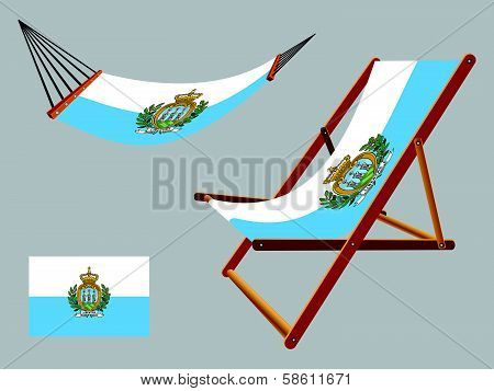 San Marino Hammock And Deck Chair Set