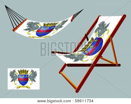 Saint Barthelemy Hammock And Deck Chair Set