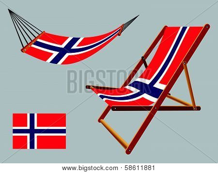 Norway Hammock And Deck Chair Set