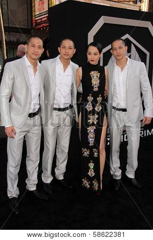 Rinko Kikuchi and the Luu Triplets at the 