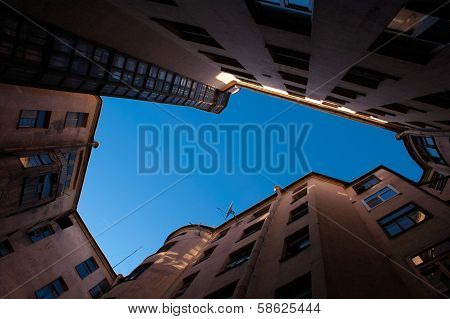 Courtyard and sky