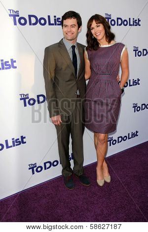 Bill Hader and Maggie Carey at 