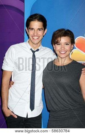 Joseph Hero and Justina Machado at the NBC Press Tour, Beverly Hilton, Beverly Hills, CA 07-27-13