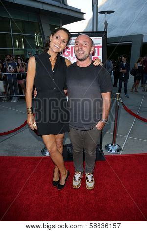 Minnie Driver and Dan Mazer at the 
