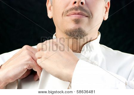 Chef Does Up Jacket