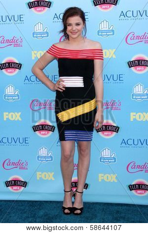 Chloe Grace Moretz at the 2013 Teen Choice Awards Arrivals, Gibson Amphitheatre, Universal City, CA 08-11-13