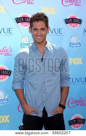 Jean-Luc Bilodeau at the 2013 Teen Choice Awards Arrivals, Gibson Amphitheatre, Universal City, CA 08-11-13