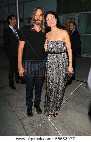 Lisa Edelstein and Robert Russell at the 