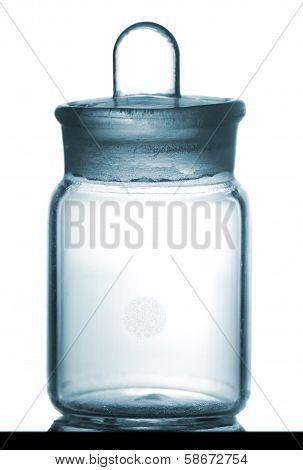 Isolated Chemical Sample Bottle On Table