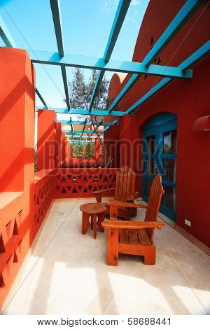 Tropical Balcony With Sea View