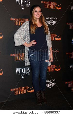 Willow Shields at the 8th Annual LA Haunted Hayride Premiere Night, Griffith Park, Los Angeles, CA 10-10-13