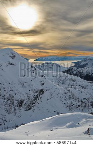 Mountains Of Nassfeld In Austria