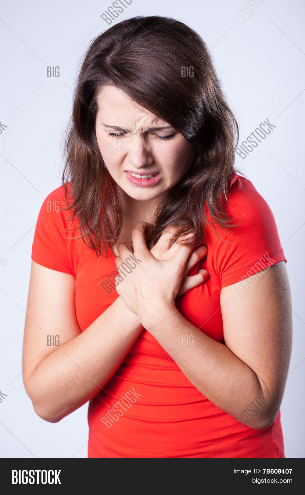 Woman Having Pain Image Photo Free Trial Bigstock