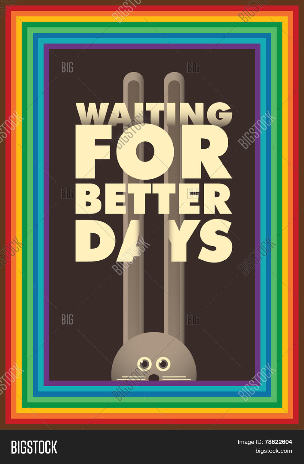 Poster Comic Rabbit Vector & Photo (Free Trial) | Bigstock