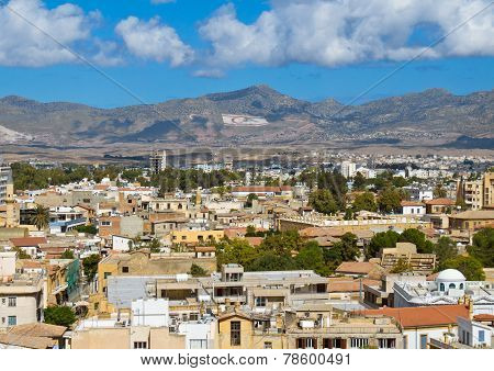 View from the Ledra Observatory in south Nicosia, Cyprus.