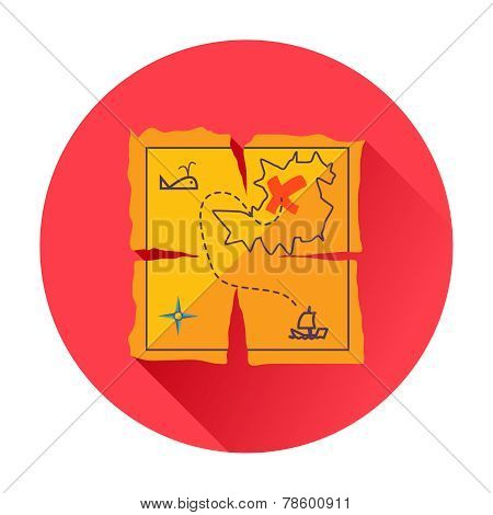 treasure map icon