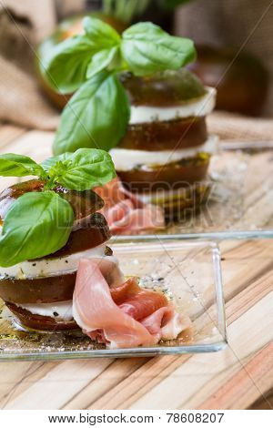 Fresh Mozzarella And Tomato Stack