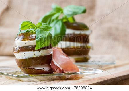 Fresh Mozzarella And Tomato Stack