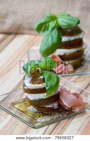 Fresh Mozzarella And Tomato Stack