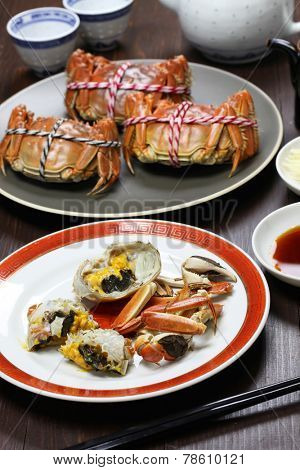 shanghai hairy crabs, chinese cuisine, autumn winter delicacy