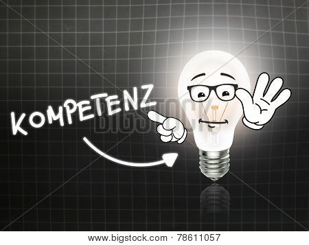 Kompetenz Bulb Lamp Energy Light Blackboard