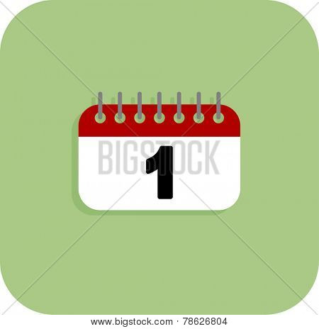 new year or month calendar page icon