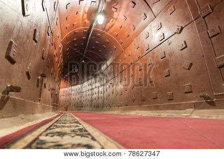 Moscow, Russia - NOVEMBER 29, 2014, Nuclear bunker, a former Soviet secret military facility - alter