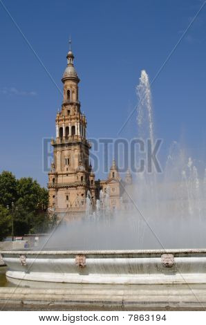 Plaza De Espana Sevilla, İspanya