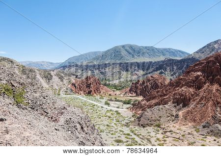 Los Colorados In Purmamarca, Jujuy, Argentina.