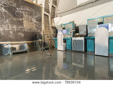 Moscow, Russia - NOVEMBER 29, 2014, Nuclear bunker,  former Soviet secret military facility - altern