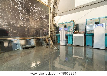 Moscow, Russia - NOVEMBER 29, 2014, Nuclear bunker,  former Soviet secret military facility - altern