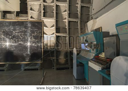 Moscow, Russia - NOVEMBER 29, 2014, Nuclear bunker,  former Soviet secret military facility - altern