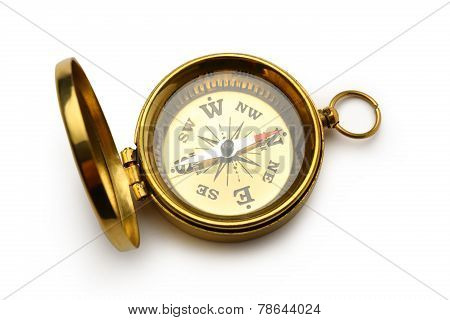 Golden Vintage Compass