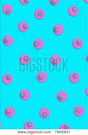 Tyrkysové pozadí 3d tečkami