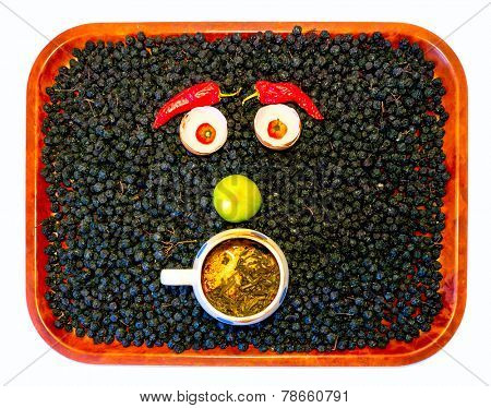 The vegetable face.