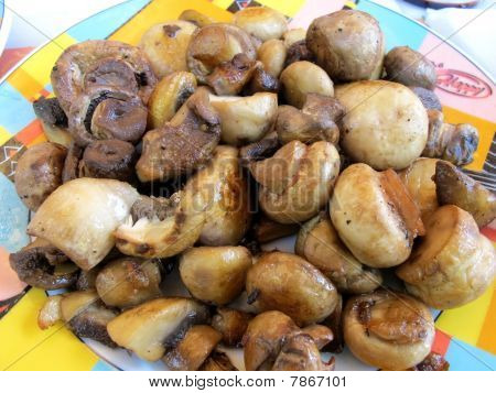 Baked mushrooms