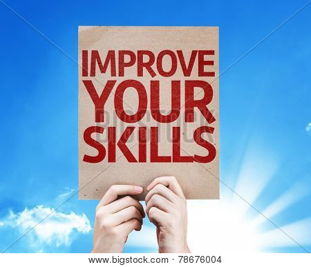 Improve Your Skills card with beautiful day