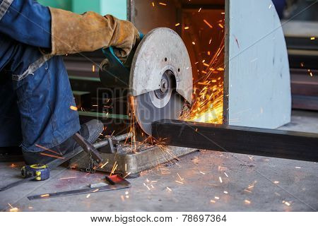 Cutting Metal By Cutting Wheel