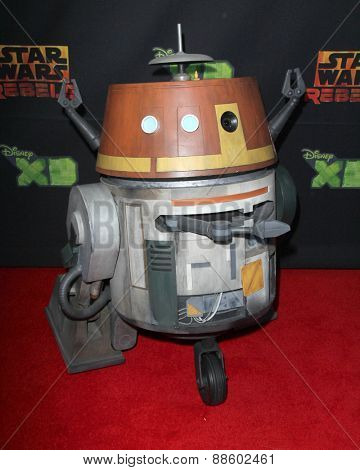 LOS ANGELES - FEB 18:  Chopper Droid at the Global Premiere of 
