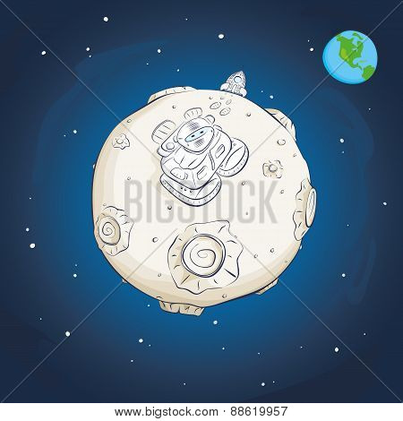 Astronaut On The Moon