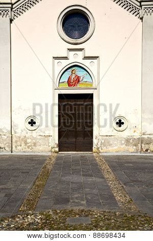Italy  Lombardy     In  The Abbiate    Old   Church   Closed